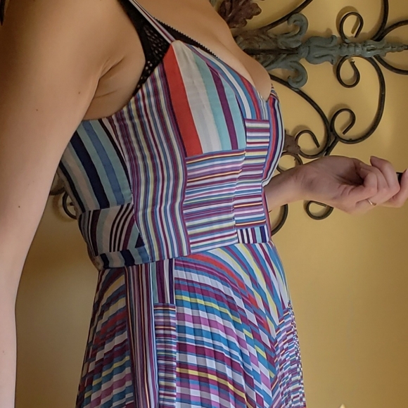 Parker Magna Stripe Dress, Sz S - Picture 16 of 16